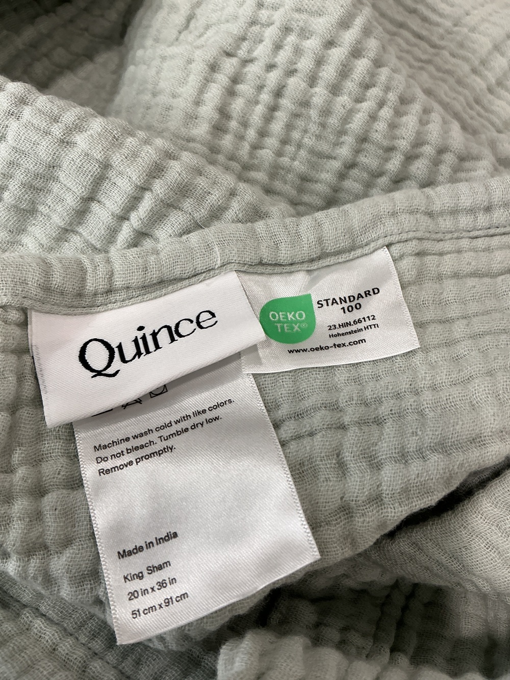 Organic Cotton Gauze Sham Set